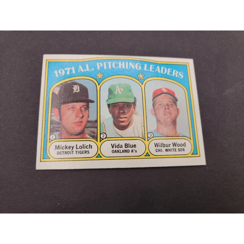 Vintage 1972 Topps #94 A.L. Pitching Leaders  Ex/NM